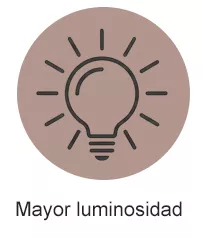 Icono de mayor luminosidad en la piel